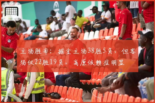 主场胜率：掘金主场38胜5负，但客场仅22胜19负，高原依赖症明显
